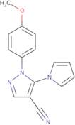 1-(4-Methoxyphenyl)-5-(1H-pyrrol-1-yl)-1H-pyrazole-4-carbonitrile