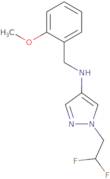 1-(2,2-Difluoroethyl)-N-[(2-methoxyphenyl)methyl]-1H-pyrazol-4-amine