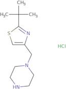 1-[(2-tert-Butyl-1,3-thiazol-4-yl)methyl]piperazine hydrochloride