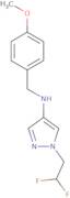 1-(2,2-Difluoroethyl)-N-[(4-methoxyphenyl)methyl]-1H-pyrazol-4-amine