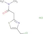 2-[4-(Chloromethyl)-1,3-thiazol-2-yl]-N,N-dimethylacetamide hydrochloride