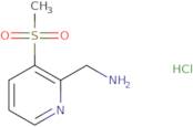 (3-Methanesulfonylpyridin-2-yl)methanamine hydrochloride