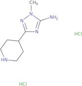 1-Methyl-3-(piperidin-4-yl)-1H-1,2,4-triazol-5-amine dihydrochloride