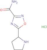 5-(Pyrrolidin-2-yl)-1,2,4-oxadiazole-3-carboxamide hydrochloride