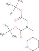 tert-Butyl 2-{[(tert-butoxy)carbonyl](piperidin-3-ylmethyl)amino}acetate