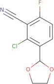 2-Chloro-3-(1,3-dioxolan-2-yl)-6-fluorobenzonitrile