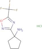 1-[5-(Trifluoromethyl)-1,2,4-oxadiazol-3-yl]cyclopentan-1-amine hydrochloride