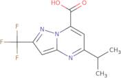 5-(Propan-2-yl)-2-(trifluoromethyl)pyrazolo[1,5-a]pyrimidine-7-carboxylic acid