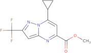 Methyl 7-cyclopropyl-2-(trifluoromethyl)pyrazolo[1,5-a]pyrimidine-5-carboxylate