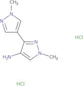 1-Methyl-3-(1-methyl-1H-pyrazol-4-yl)-1H-pyrazol-4-amine dihydrochloride