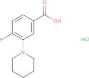 4-Fluoro-3-(piperidin-1-yl)benzoic acid hydrochloride