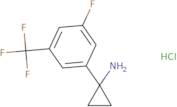 1-[3-Fluoro-5-(trifluoromethyl)phenyl]cyclopropan-1-amine hydrochloride