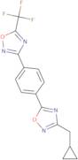 3-{4-[3-(Cyclopropylmethyl)-1,2,4-oxadiazol-5-yl]phenyl}-5-(trifluoromethyl)-1,2,4-oxadiazole