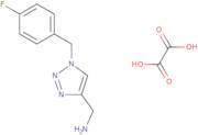 Oxalic acid, {1-[(4-fluorophenyl)methyl]-1H-1,2,3-triazol-4-yl}methanamine