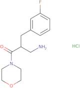 3-Amino-2-[(3-fluorophenyl)methyl]-1-(morpholin-4-yl)propan-1-one hydrochloride