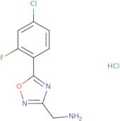 [5-(4-Chloro-2-fluorophenyl)-1,2,4-oxadiazol-3-yl]methanamine hydrochloride