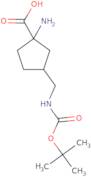 1-Amino-3-({[(tert-butoxy)carbonyl]amino}methyl)cyclopentane-1-carboxylic acid
