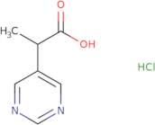 2-(Pyrimidin-5-yl)propanoic acid hydrochloride