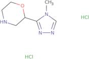 2-(4-Methyl-4H-1,2,4-triazol-3-yl)morpholine dihydrochloride