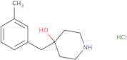 4-[(3-Methylphenyl)methyl]piperidin-4-ol hydrochloride