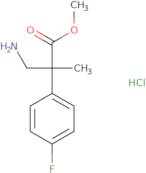 Methyl 3-amino-2-(4-fluorophenyl)-2-methylpropanoate hydrochloride