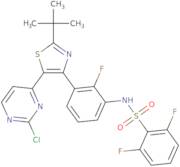 N-(3-(2-(tert-Butyl)-5-(2-chloropyrimidin-4-yl)thiazol-4-yl)-2-fluorophenyl)-2,6-difluorobenzenesu…