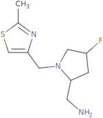 [(2S,4S)-4-Fluoro-1-[(2-methyl-1,3-thiazol-4-yl)methyl]pyrrolidin-2-yl]methanamine