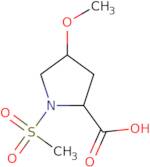 1-Methanesulfonyl-4-methoxypyrrolidine-2-carboxylic acid