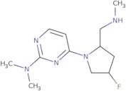 4-[(2S,4S)-4-Fluoro-2-[(methylamino)methyl]pyrrolidin-1-yl]-N,N-dimethylpyrimidin-2-amine