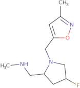 {[(2S,4S)-4-Fluoro-1-[(3-methyl-1,2-oxazol-5-yl)methyl]pyrrolidin-2-yl]methyl}(methyl)amine