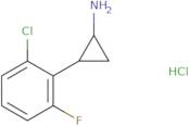 rac-(1R,2S)-2-(2-Chloro-6-fluorophenyl)cyclopropan-1-amine hydrochloride