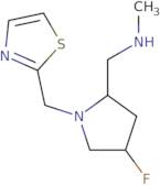 {[(2S,4S)-4-Fluoro-1-[(1,3-thiazol-2-yl)methyl]pyrrolidin-2-yl]methyl}(methyl)amine