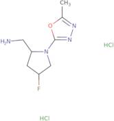 [(2S,4S)-4-Fluoro-1-(5-methyl-1,3,4-oxadiazol-2-yl)pyrrolidin-2-yl]methanamine dihydrochloride