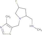 {[(2S,4S)-4-Fluoro-1-[(4-methyl-1,3-thiazol-5-yl)methyl]pyrrolidin-2-yl]methyl}(methyl)amine