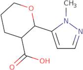 rac-(2R,3R)-2-(1-Methyl-1H-pyrazol-5-yl)oxane-3-carboxylic acid