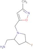 [(2S,4S)-4-Fluoro-1-[(3-methyl-1,2-oxazol-5-yl)methyl]pyrrolidin-2-yl]methanamine