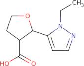 rac-(2R,3R)-2-(1-Ethyl-1H-pyrazol-5-yl)oxolane-3-carboxylic acid