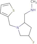 {[(2S,4S)-4-Fluoro-1-(thiophen-2-ylmethyl)pyrrolidin-2-yl]methyl}(methyl)amine