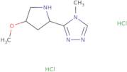 3-[(2S,4R)-4-Methoxypyrrolidin-2-yl]-4-methyl-4H-1,2,4-triazole dihydrochloride