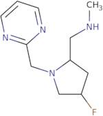 {[(2S,4S)-4-Fluoro-1-(pyrimidin-2-ylmethyl)pyrrolidin-2-yl]methyl}(methyl)amine