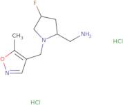 [(2S,4S)-4-Fluoro-1-[(5-methyl-1,2-oxazol-4-yl)methyl]pyrrolidin-2-yl]methanamine dihydrochloride