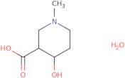 rac-(3R,4R)-4-Hydroxy-1-methyl-3-piperidinecarboxylic acid hydrate