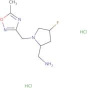 [(2S,4S)-4-Fluoro-1-[(5-methyl-1,2,4-oxadiazol-3-yl)methyl]pyrrolidin-2-yl]methanamine dihydroch...