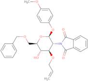 4-Methoxyphenyl 3-O-Allyl-6-O-benzyl-2-deoxy-2-phthalimido-²-D-glucopyranoside