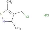 4-(Chloromethyl)-3,5-dimethyl-1,2-thiazole hydrochloride