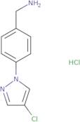 [4-(4-Chloro-1H-pyrazol-1-yl)phenyl]methanamine hydrochloride