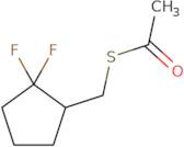 1-{[(2,2-Difluorocyclopentyl)methyl]sulfanyl}ethan-1-one