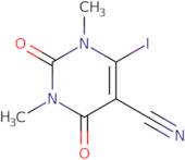 6-Iodo-1,3-dimethyl-2,4-dioxo-1,2,3,4-tetrahydropyrimidine-5-carbonitrile