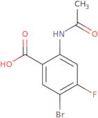 5-Bromo-2-acetamido-4-fluorobenzoic acid