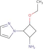 3-Ethoxy-2-(1H-pyrazol-1-yl)cyclobutan-1-amine